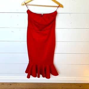 Strapless mermaid dress